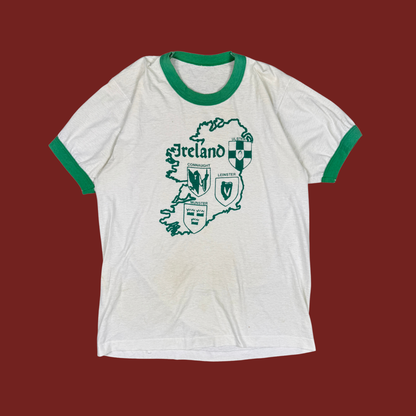 (M/L) 70s/80s Ireland Ringer Tee