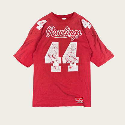 (L) 80s Rawlings 44 Distressed Jersey Tee