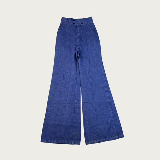 (24") 70s Turtle Bax Denim Bell Bottoms