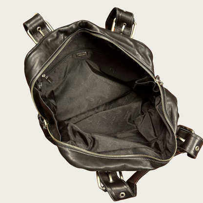 Vintage Black Leather Handbag