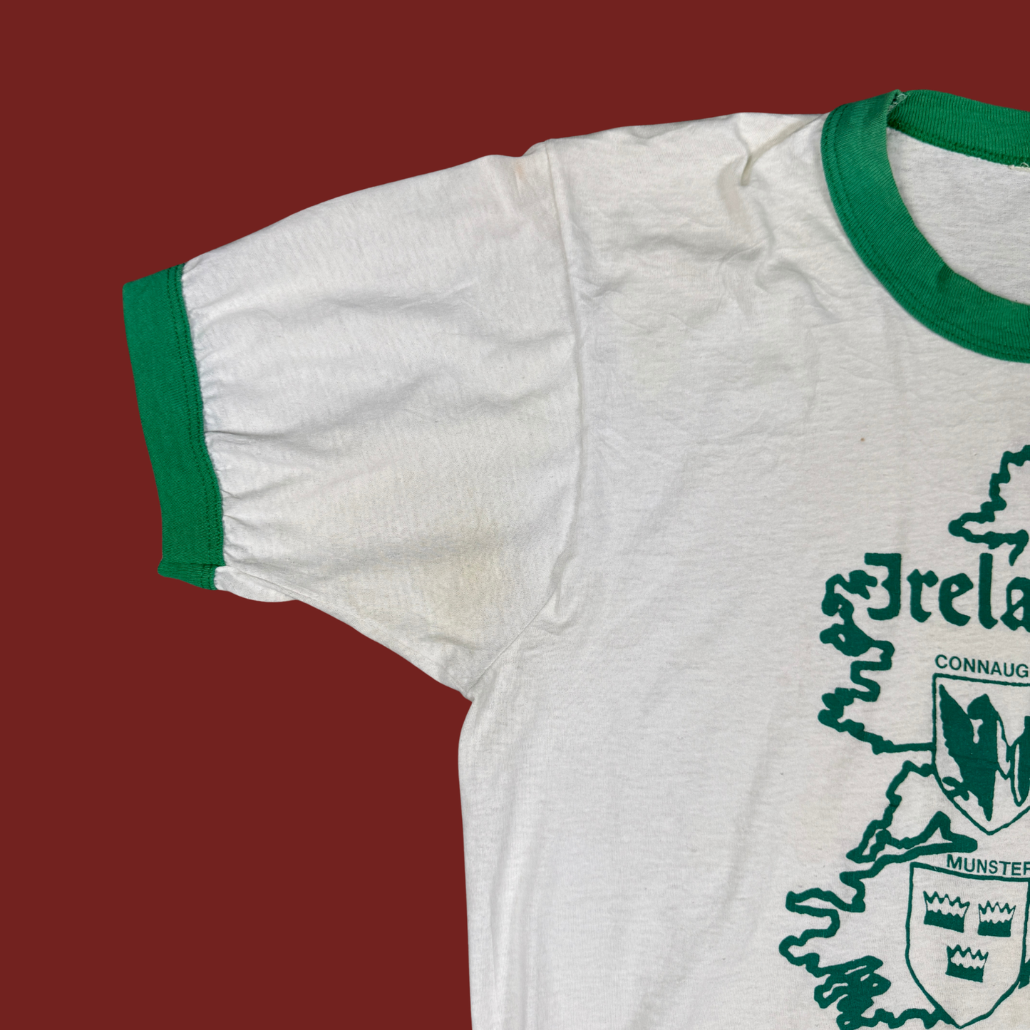 (M/L) 70s/80s Ireland Ringer Tee
