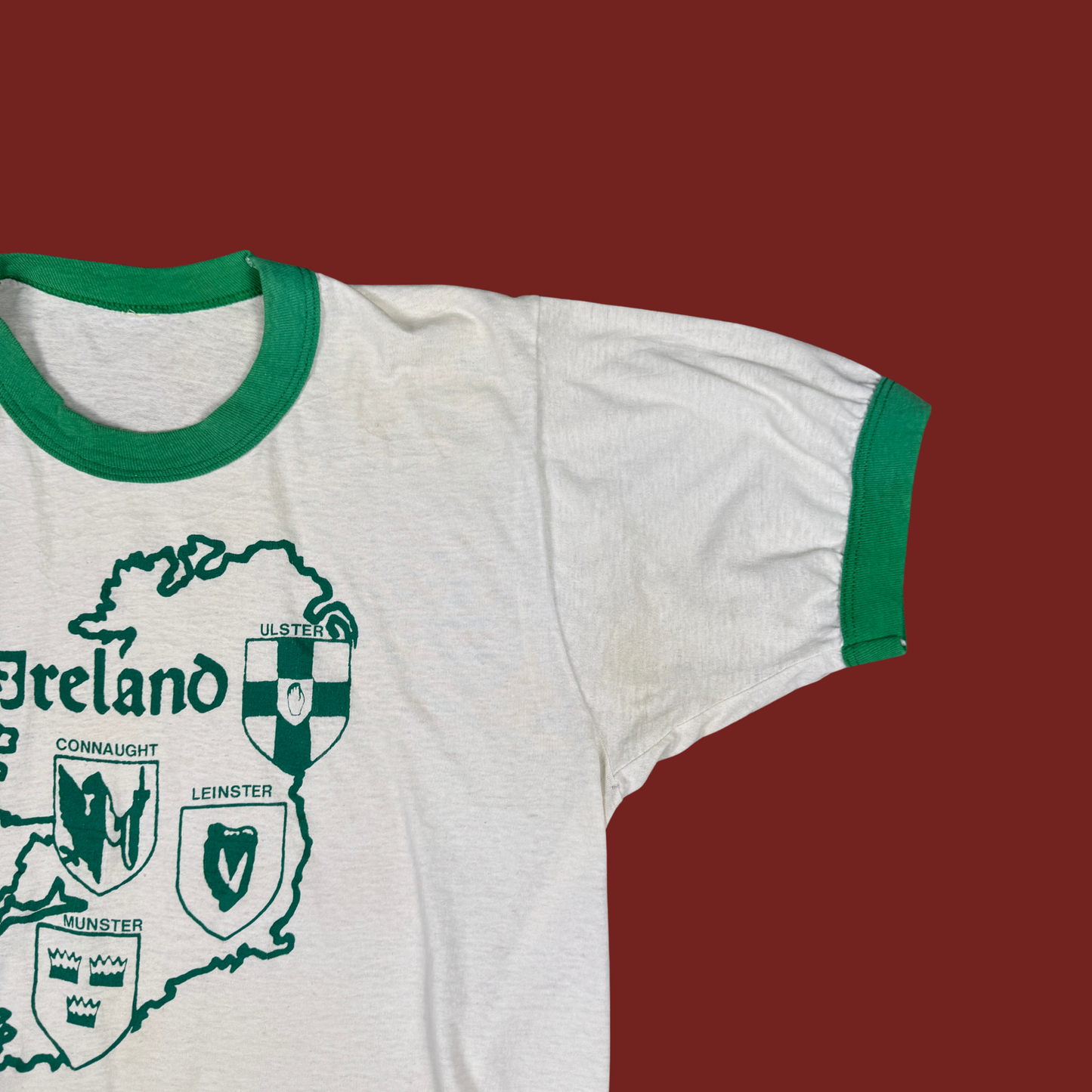 (M/L) 70s/80s Ireland Ringer Tee