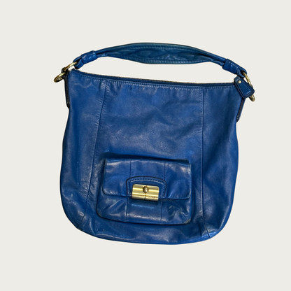 Coach Kristin Blue Leather Hobo Bag