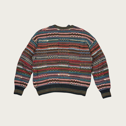 (L) 80s/90s Mixed Pattern Sweater
