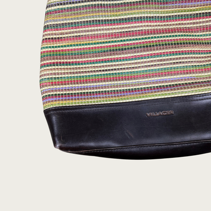 90s/Y2K Multicolor Striped Handbag