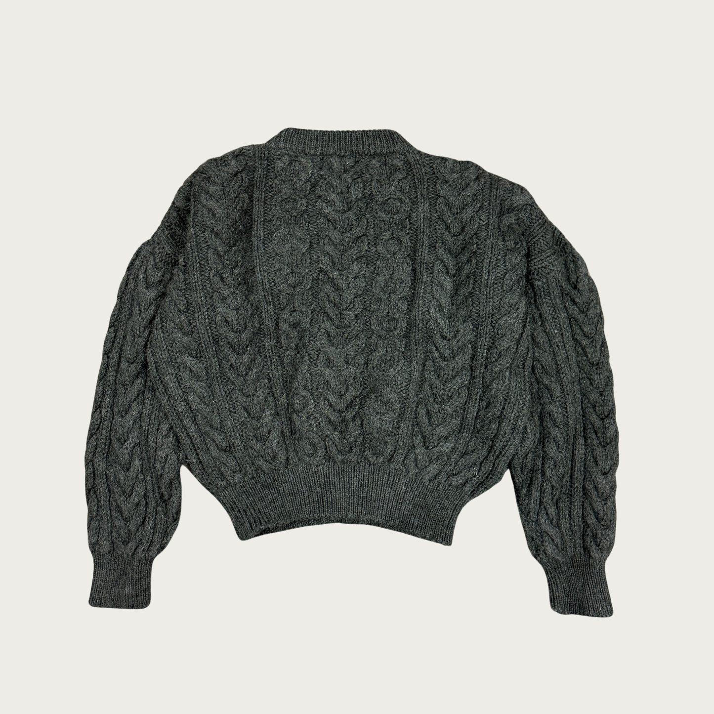 (L) Cabela's Cropped Pure Wool Sweater