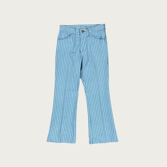 (27") 70s Levi's Blue Striped Flares