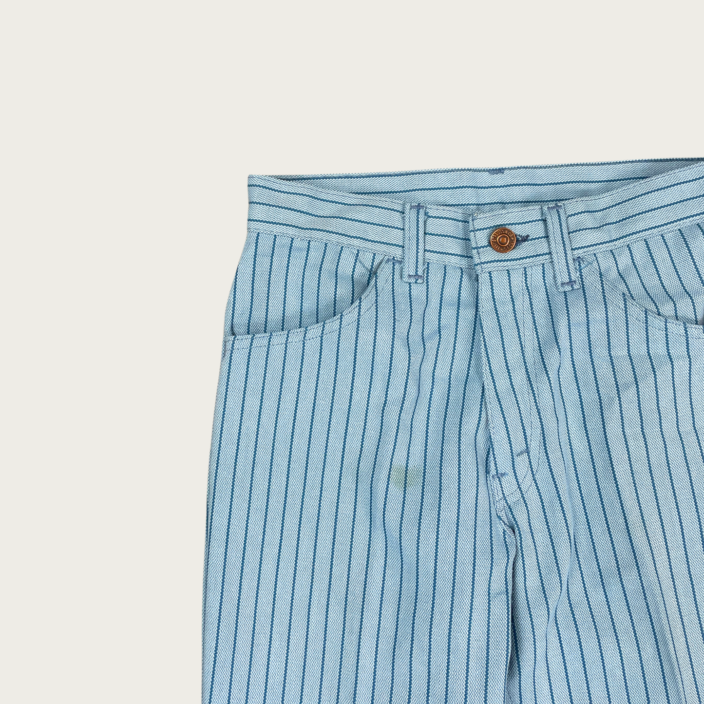 (27") 70s Levi's Blue Striped Flares