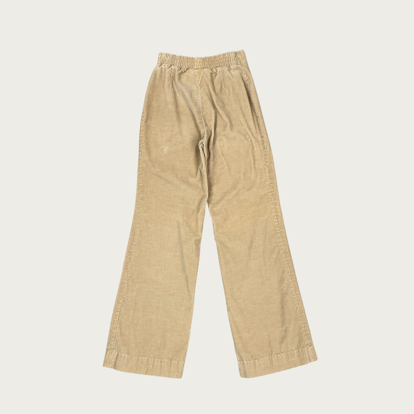 (25") 70s Tan Corduroy Wide Leg Flares