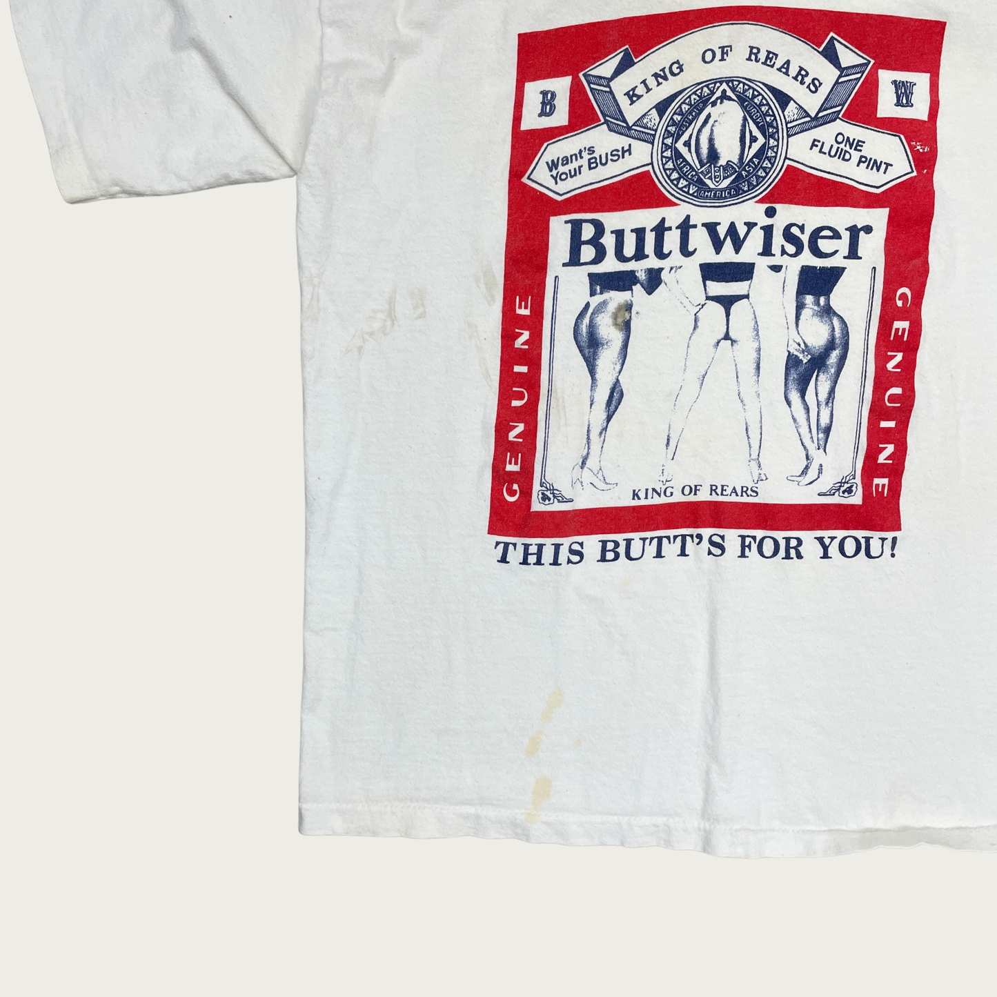 (XL) "Buttweiser" Parody Tee