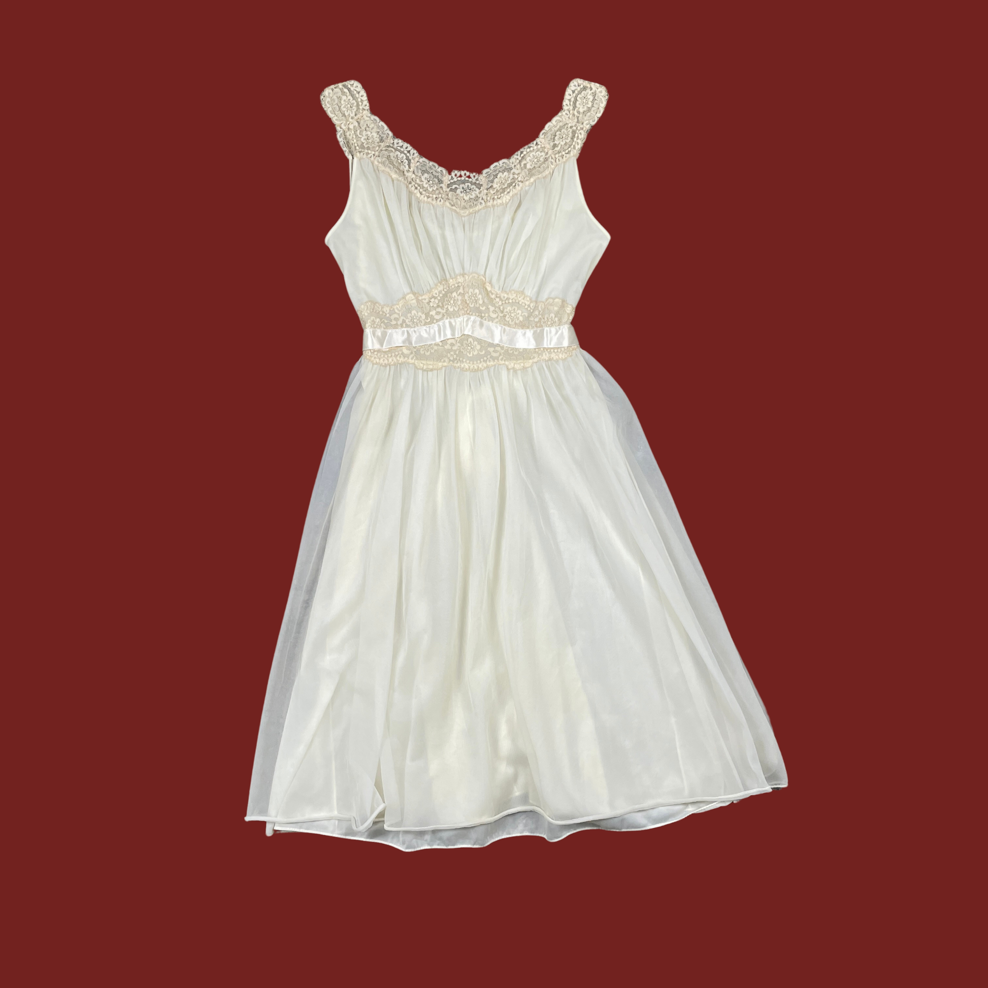 S) 60s Vanity Fair Cream Slip Dress The Clothing Warehouse S) 60s Vanity Fair Cream Slip Dress The Clothing Warehouse