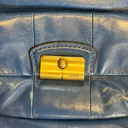 Coach Kristin Blue Leather Hobo Bag