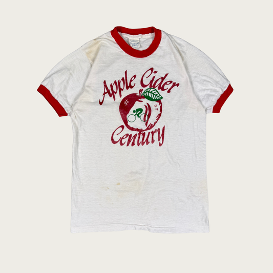 (M) 70s/80s Apple Cider Century Ringer Tee