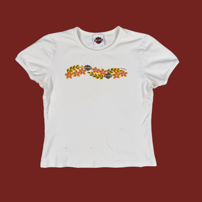 (L/XL) 90s Harley Davidson Hawaii Baby Tee