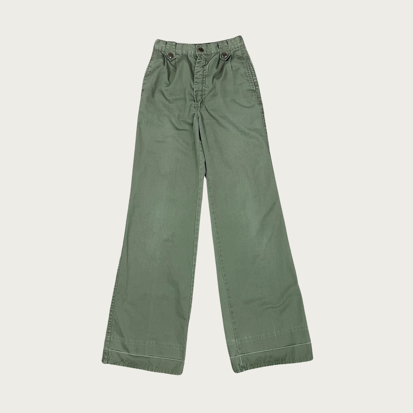 (24") Army Green Wide Leg Flares