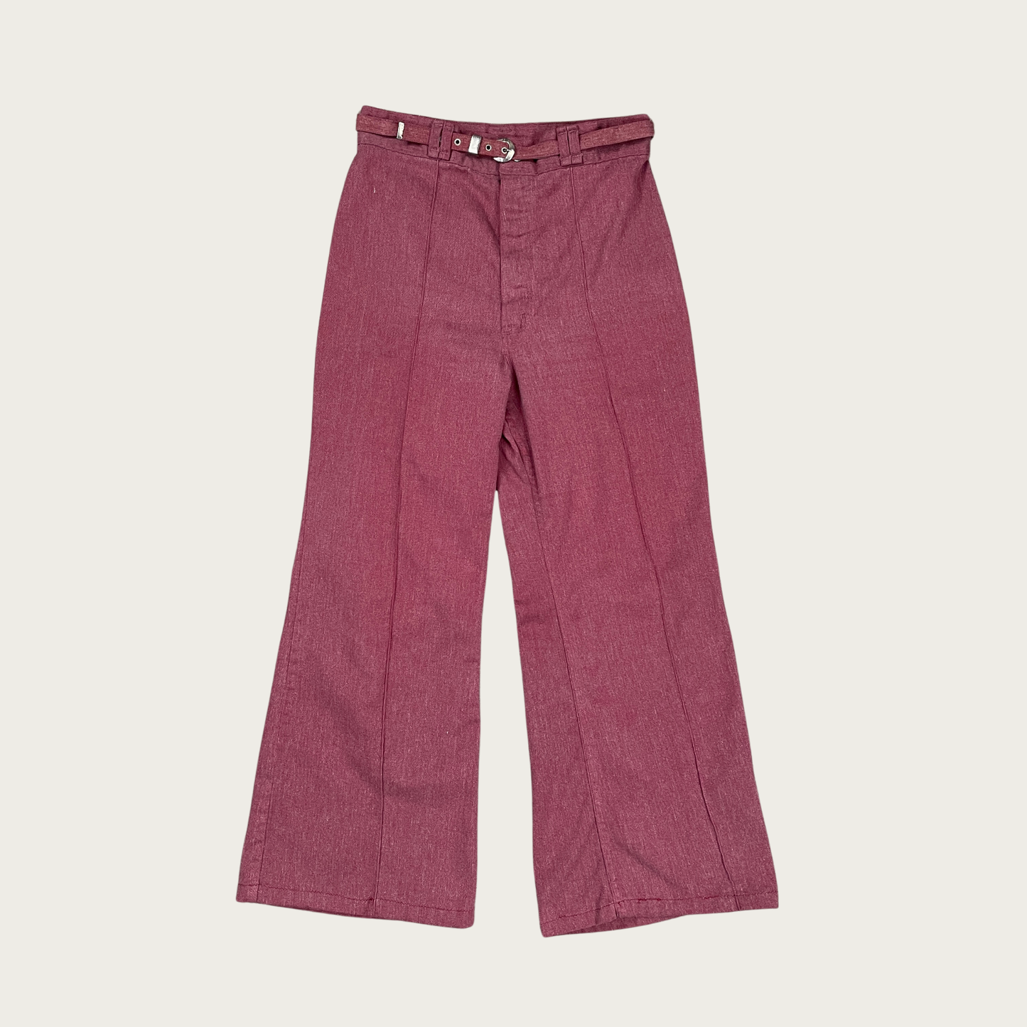 (29") 70s Wrangler Belted Wide Leg Flares