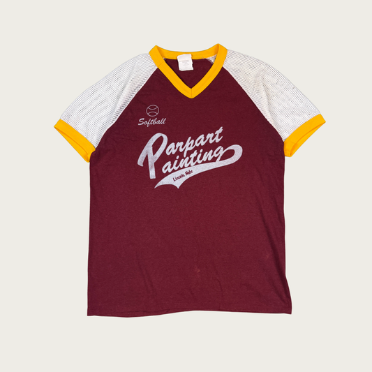 (XL) 70s/80s Parpart Painting Softball Jersey Tee