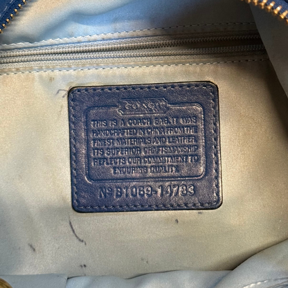 Coach Kristin Blue Leather Hobo Bag