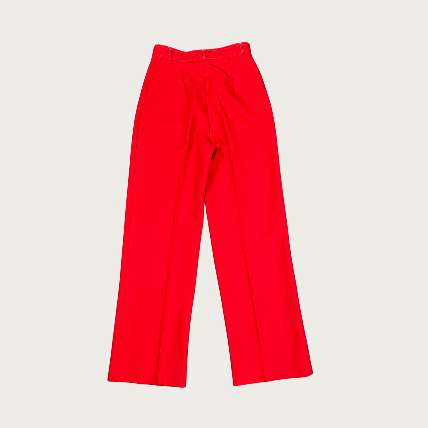 (28") 70s Red Wide Leg Pants