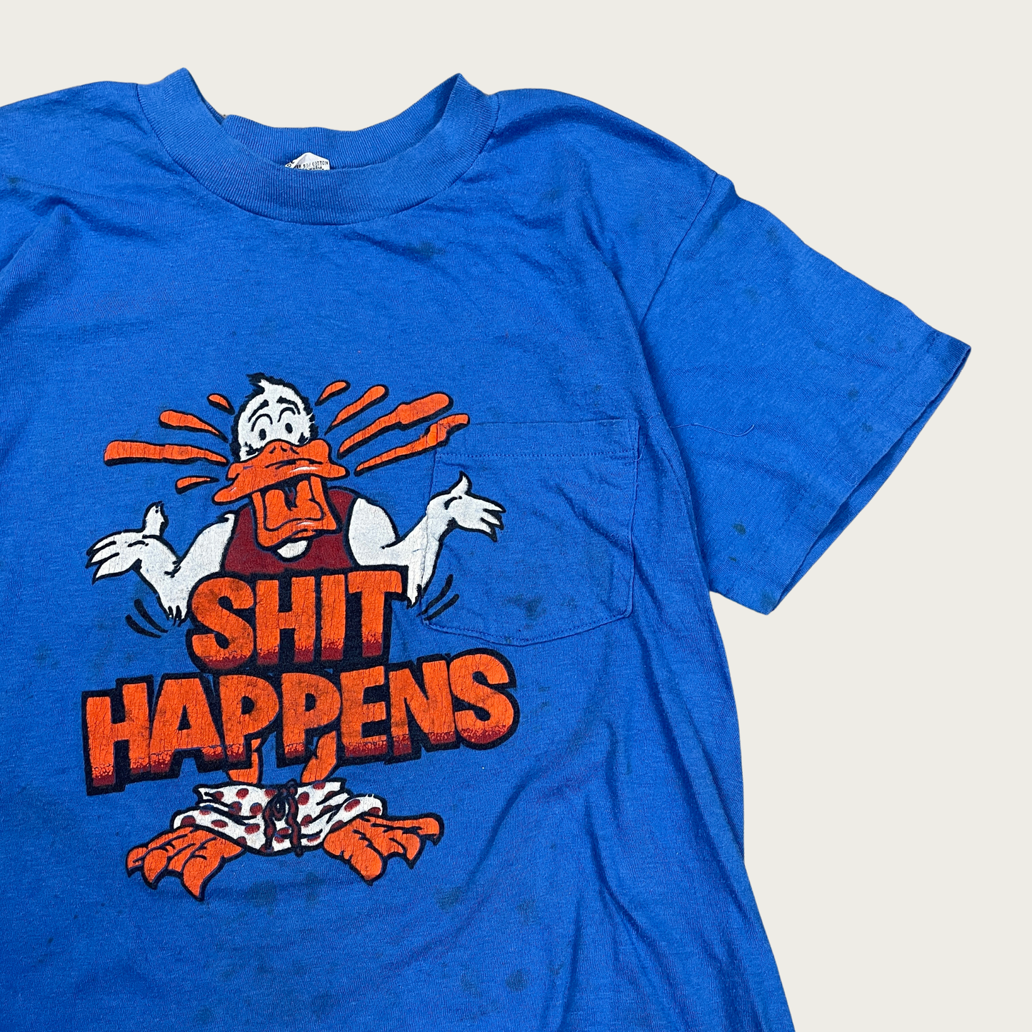 (L) Shit Happens Duck Tee