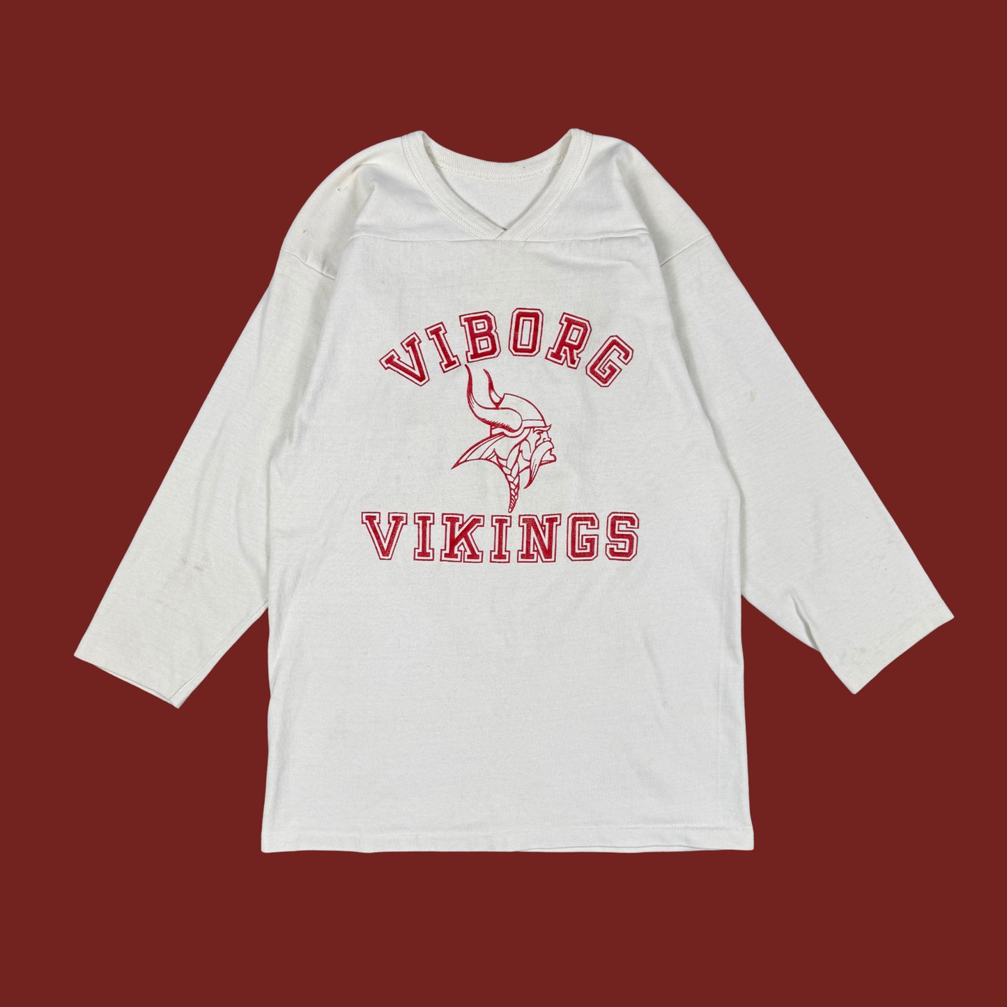(M/L) 70s/80s Viborg Vikings Nelson Jersey Tee