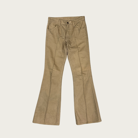 (29") 70s Levi's Tan Pintuck Flares