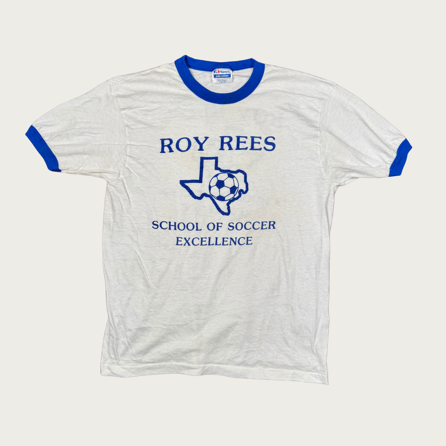 (M/L) 70s/80s Roy Rees Soccer Ringer Tee