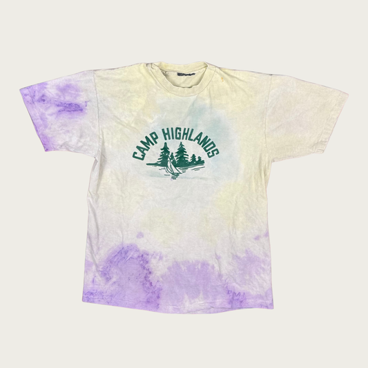(M/L) 80s/90s Camp Highlands Tie Dye Tee