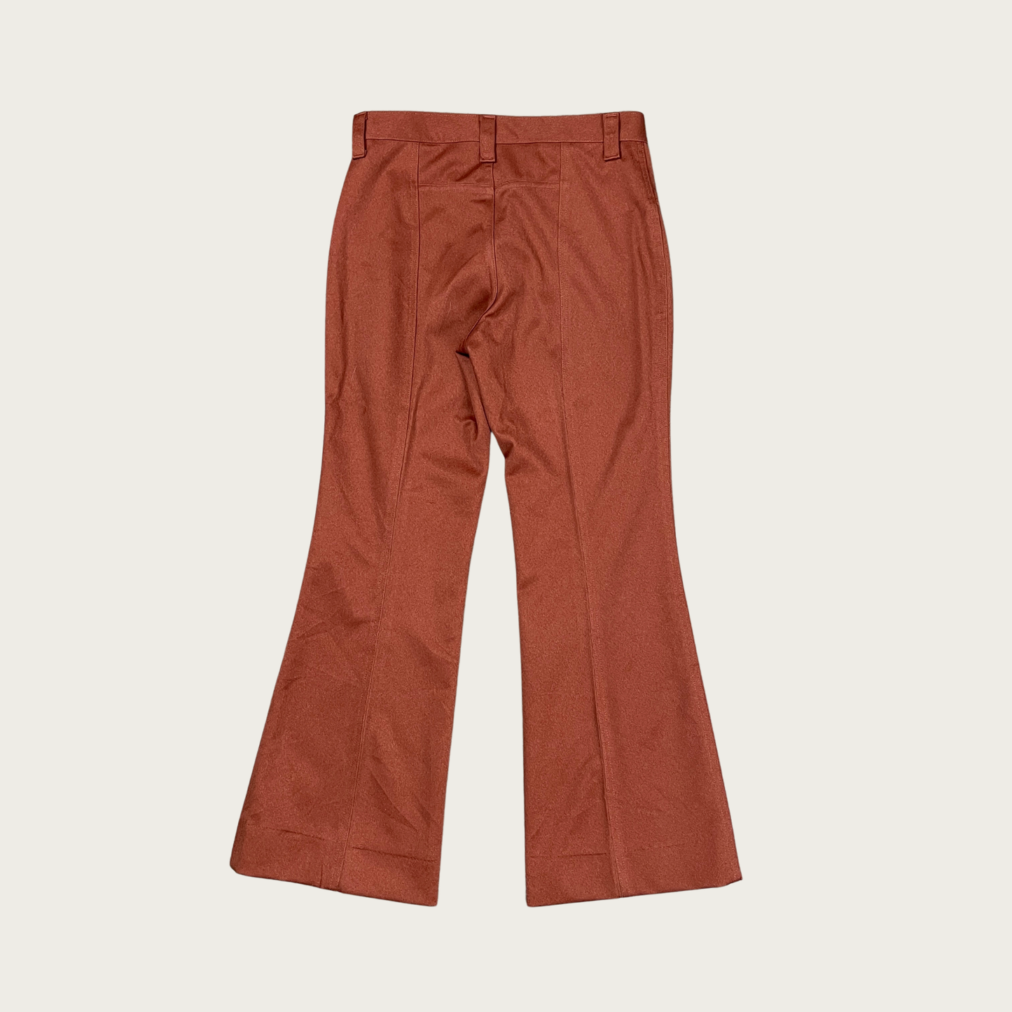 (32") 70s Lee Rust Pintuck Flares