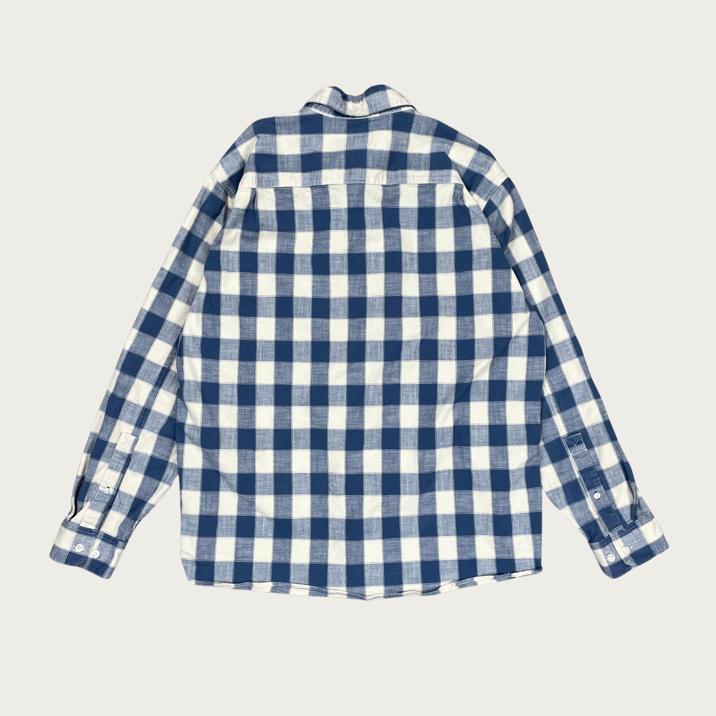 (M) Blue Gingham Button Up Shirt