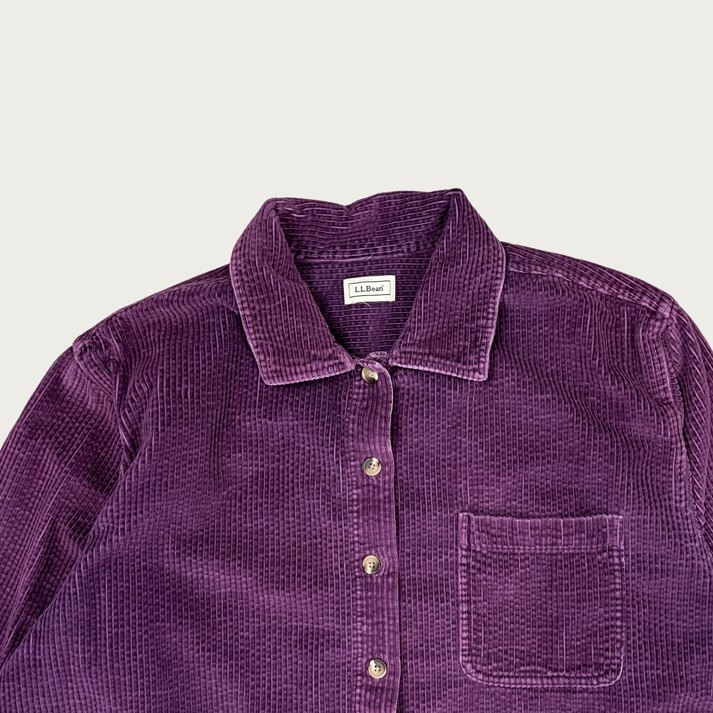 (M) Purple Corduroy Button Up Shirt