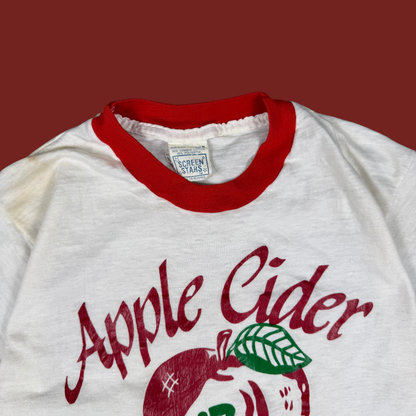 (M) 70s/80s Apple Cider Century Ringer Tee
