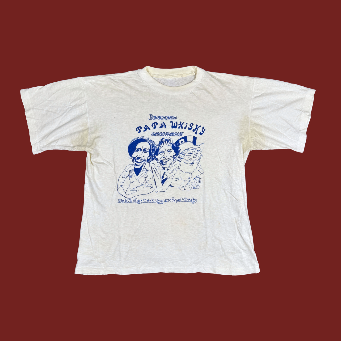(M/L) 70s/80s Papa Whisky Discotheque Benidorm Tee