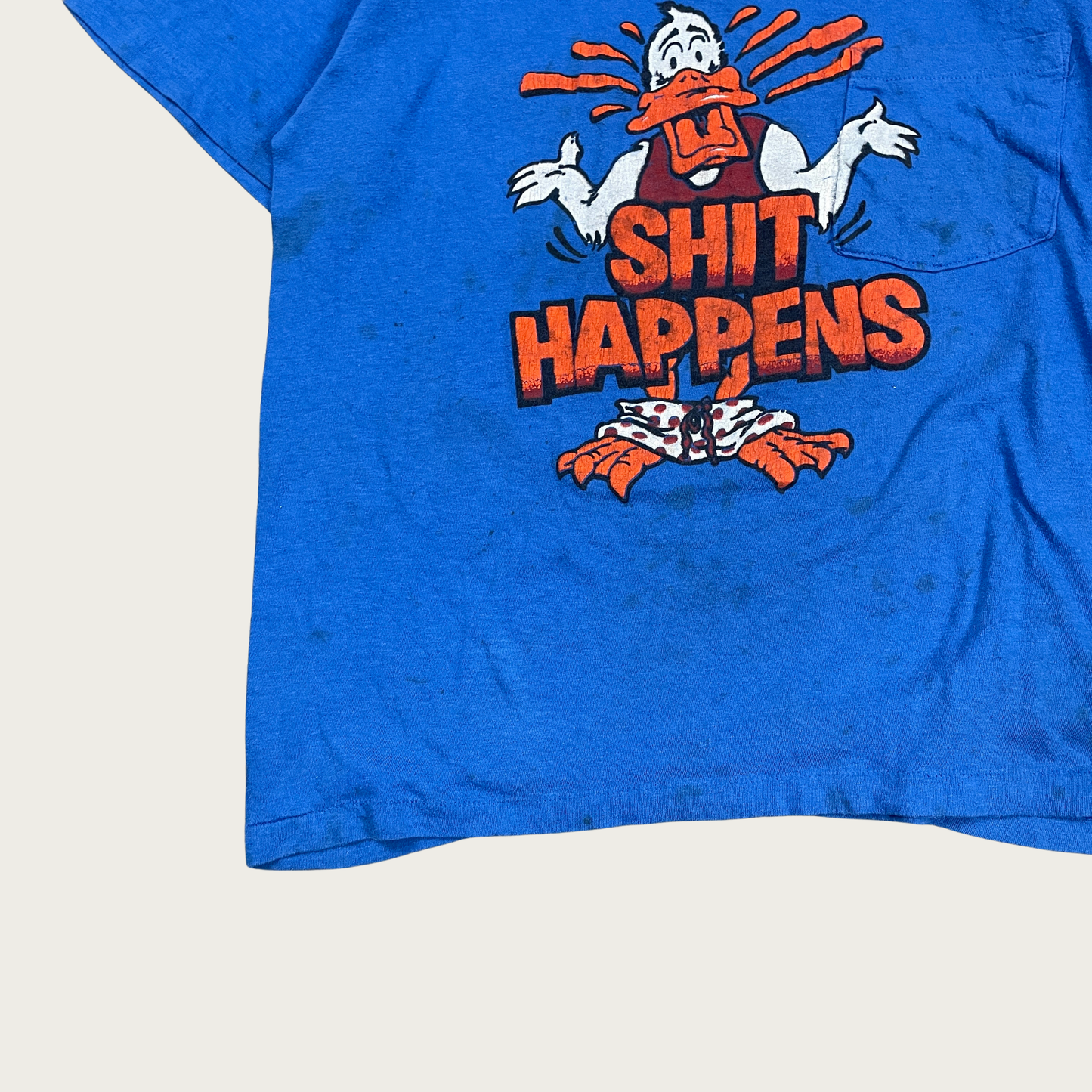 (L) Shit Happens Duck Tee