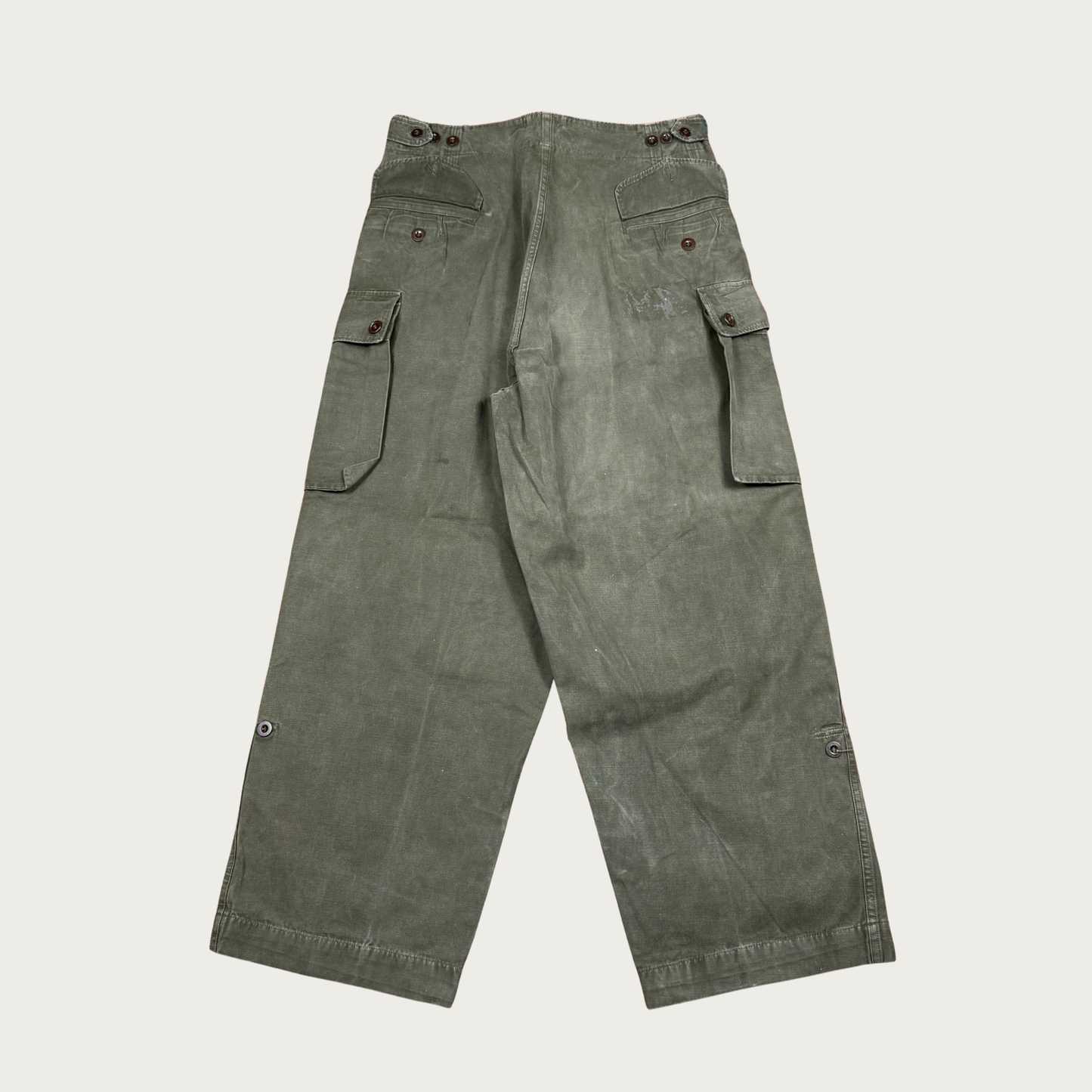 (30"-34") 1950s Dutch Military Field Pants