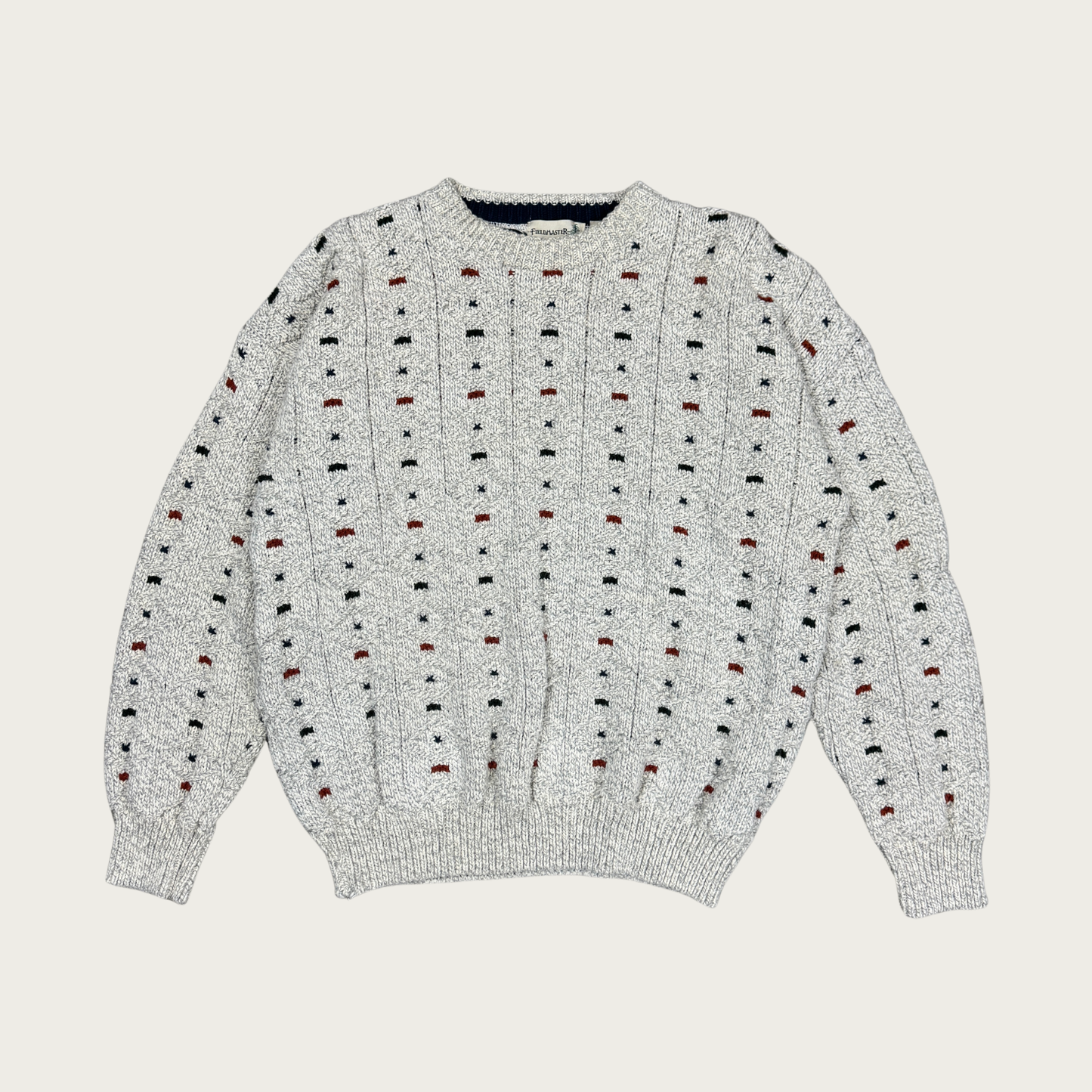 (L) Light Gray Dotted Sweater