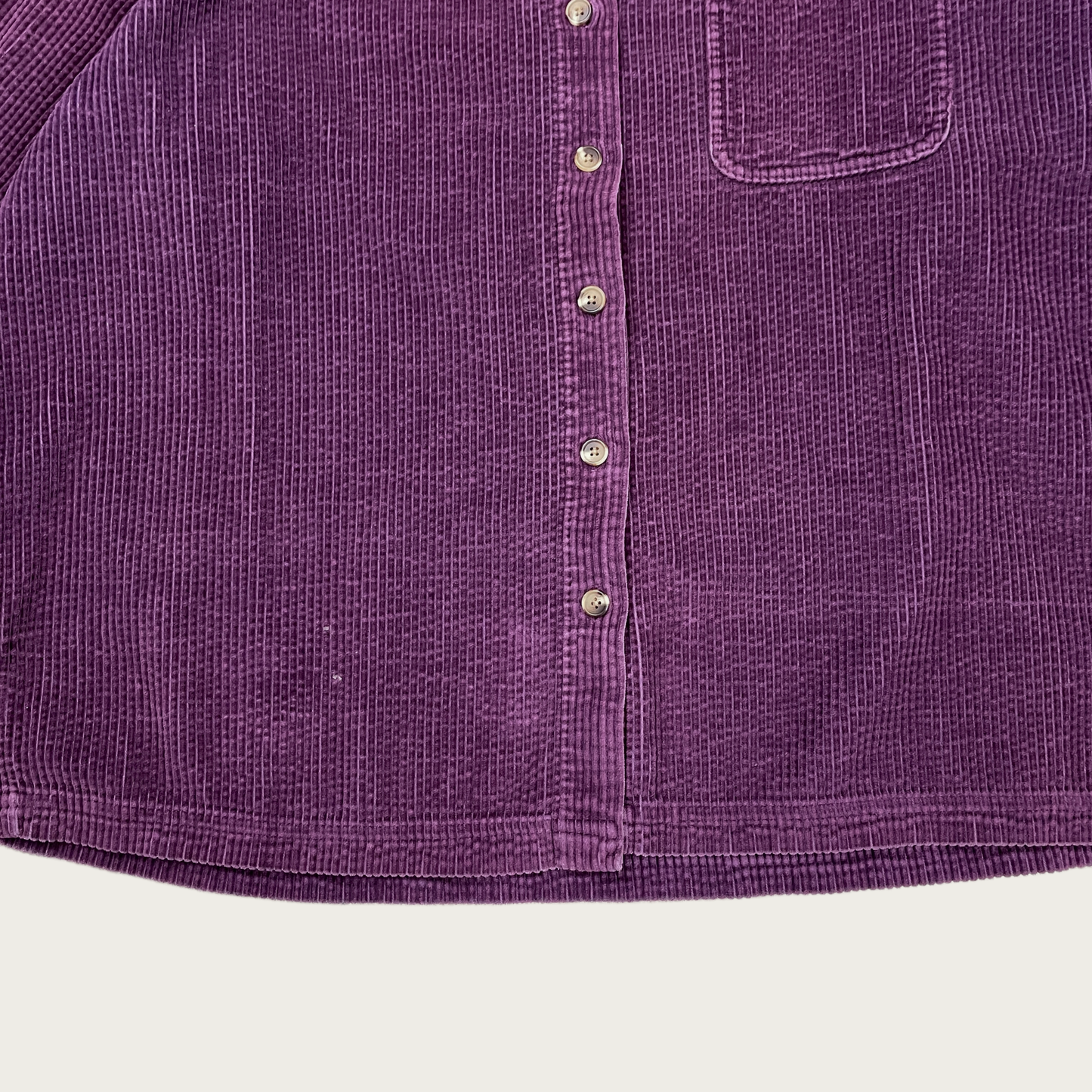 (M) Purple Corduroy Button Up Shirt