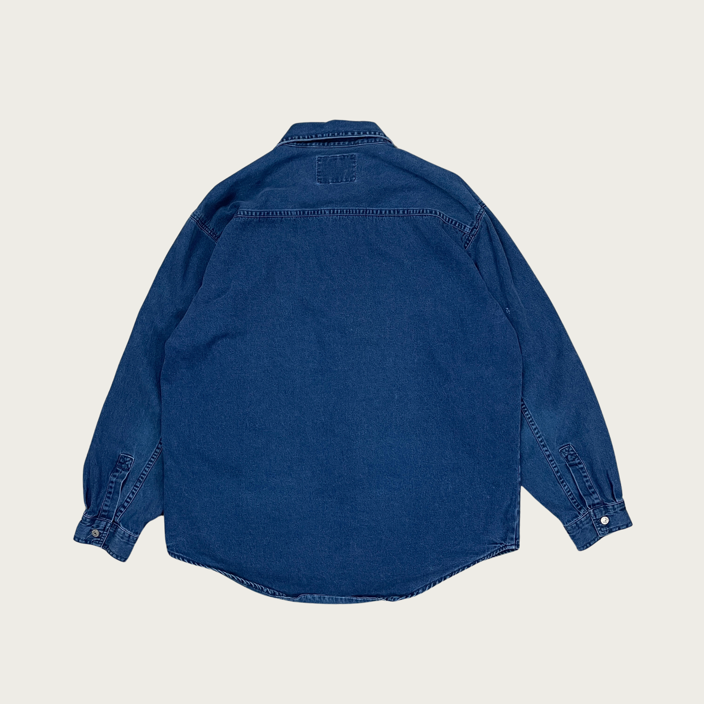 (L) Levi's Dark Wash Denim Shirt