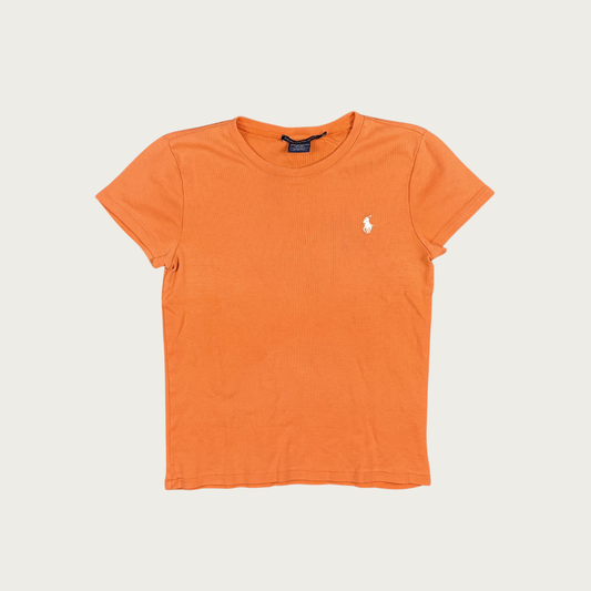 (M/L) 90s/Y2K Ralph Lauren Sport Orange Tee