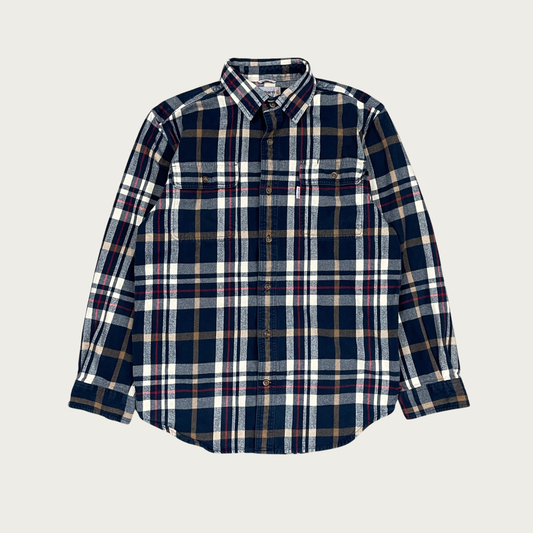 (M) Carhartt Navy Blue Flannel Shirt