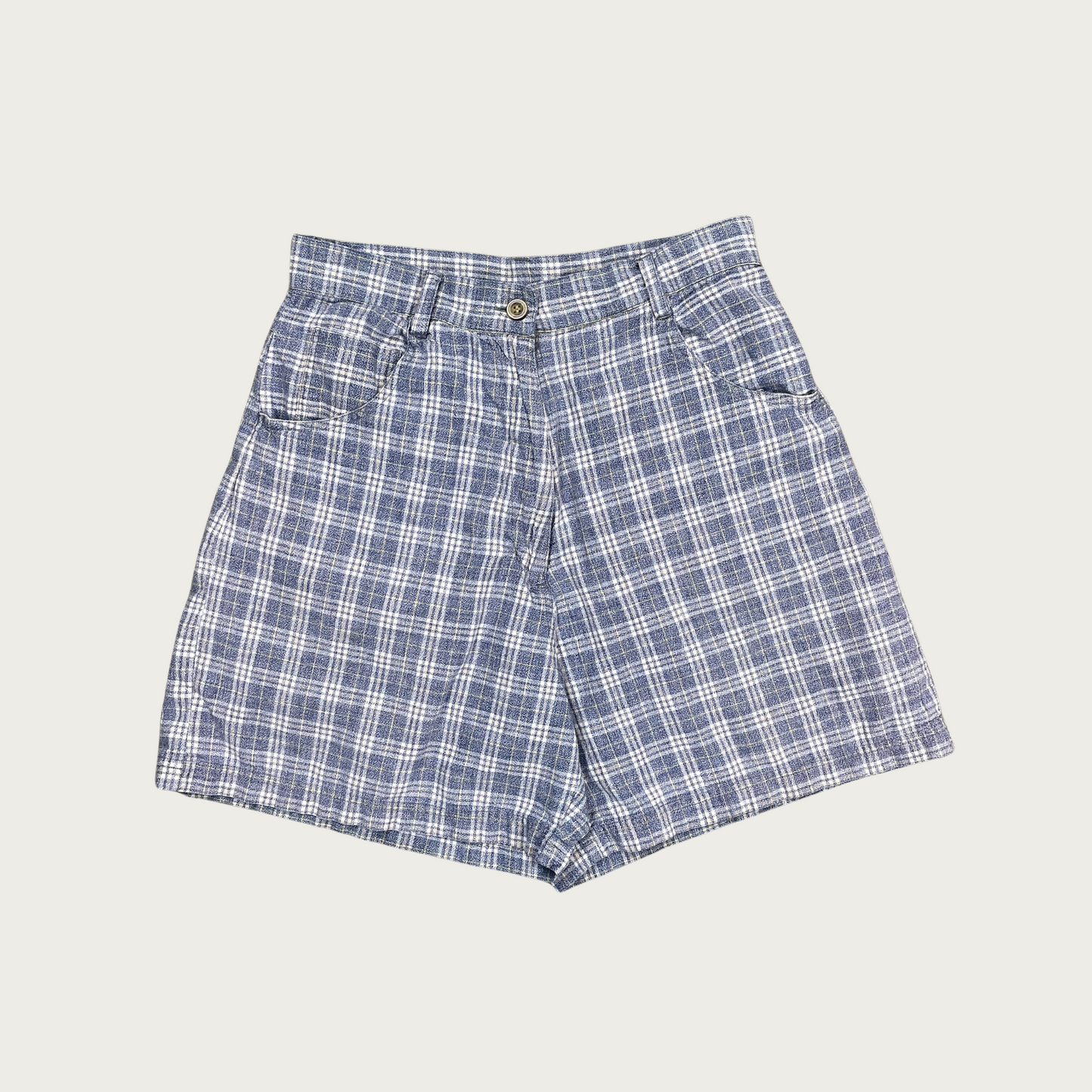 (26") Woolrich Light Blue Plaid Cotton Shorts