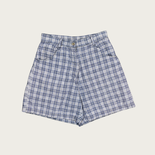 (26") Woolrich Light Blue Plaid Cotton Shorts