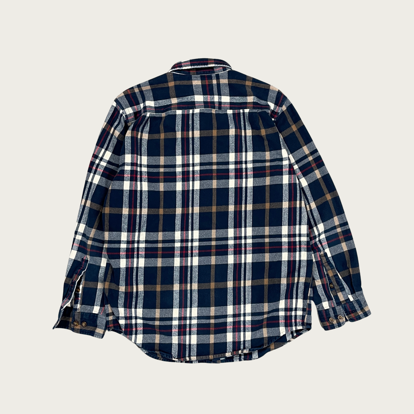 (M) Carhartt Navy Blue Flannel Shirt