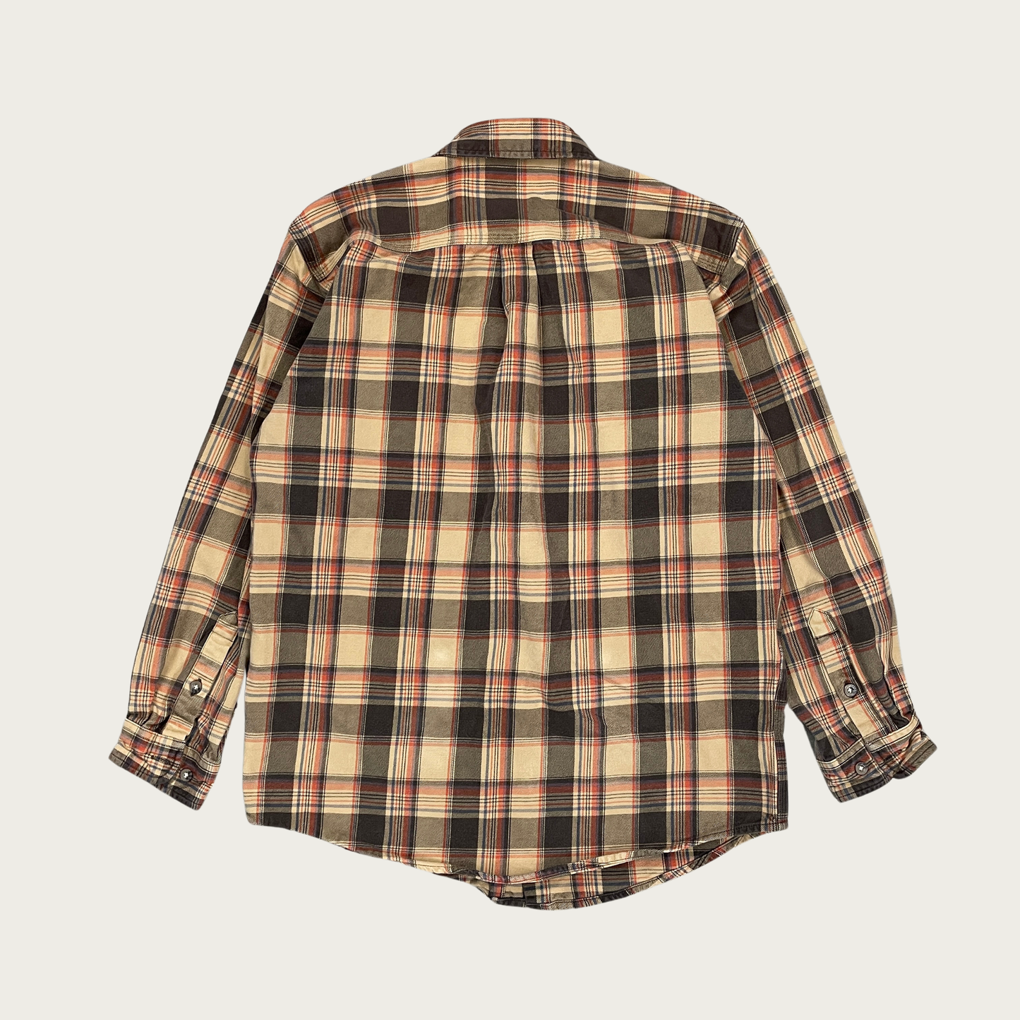 (M) Carhartt Tan Flannel Shirt