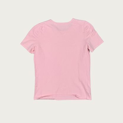 (XS) 90s/Y2K Pink Knit Baby Tee