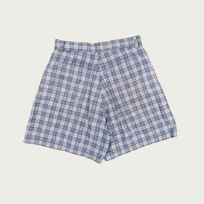 (26") Woolrich Light Blue Plaid Cotton Shorts