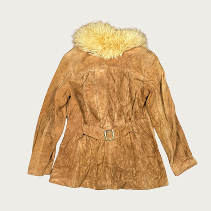 (M) 60s/70s Suede Shearling Collar Jacket