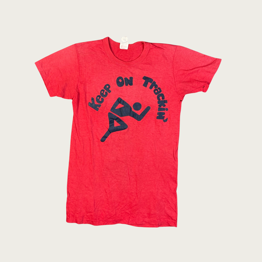 (S) 70s Lynbrook Track "Keep On Trackin'" Tee
