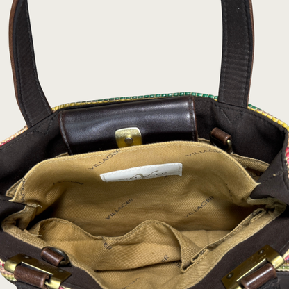 90s/Y2K Multicolor Striped Handbag