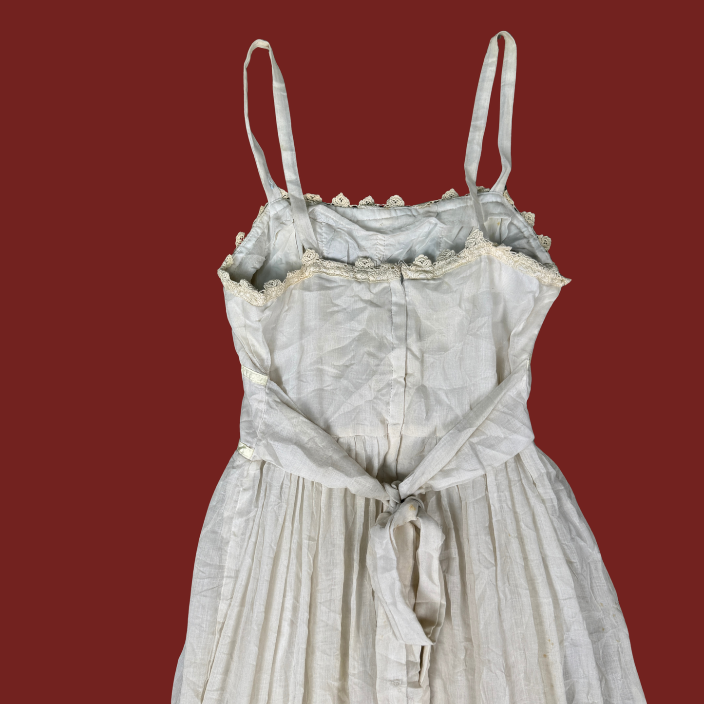 (S) 70s Gunne Sax White Prairie Maxi Dress